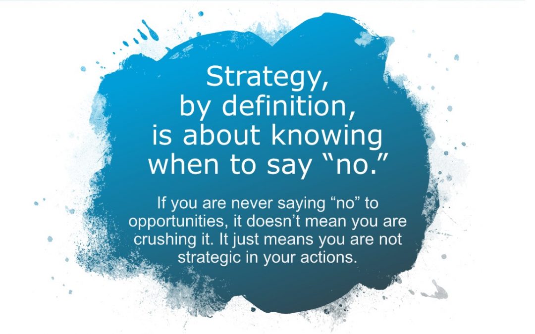 The art of saying NO Raluca Graebner